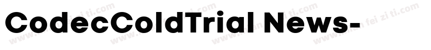 CodecColdTrial News字体转换